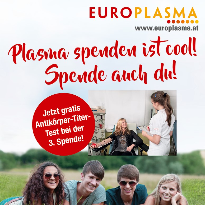 Echte Legenden tun Plasma spenden!